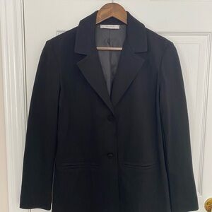 MaxMara Black Single-Breasted Blazer Coat